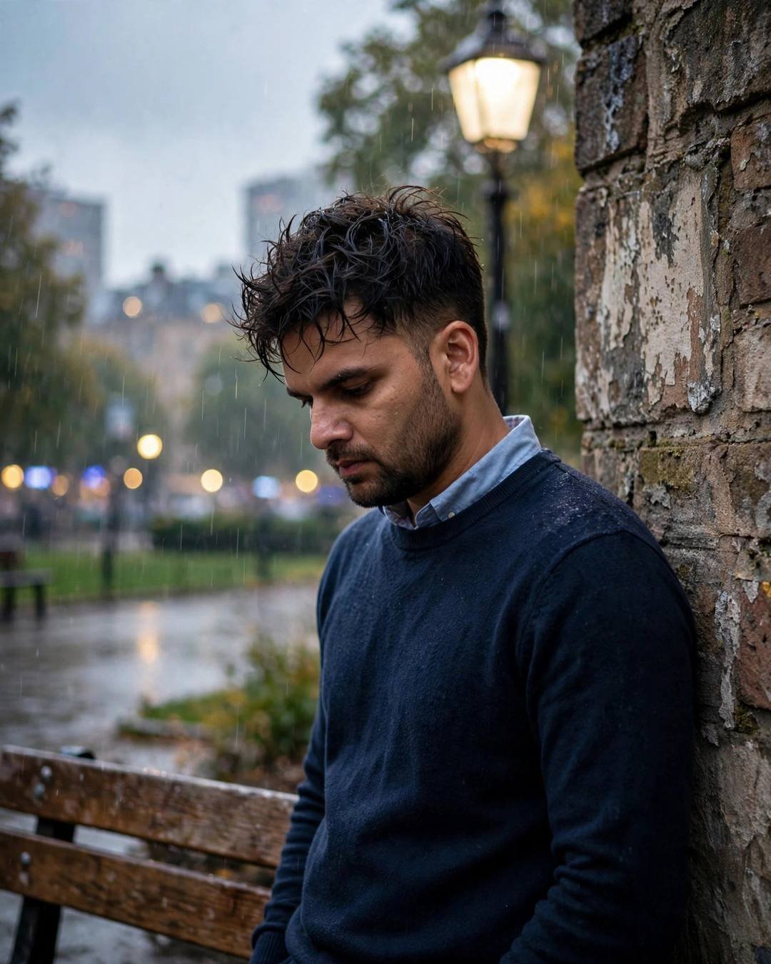 AI-generated cinematic portrait — wiping steam from a train window, sketching, 4:5 photography
