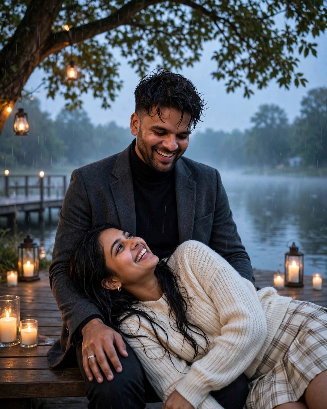 Her dupatta unfurling like a sail on, a cinematic mood photograph